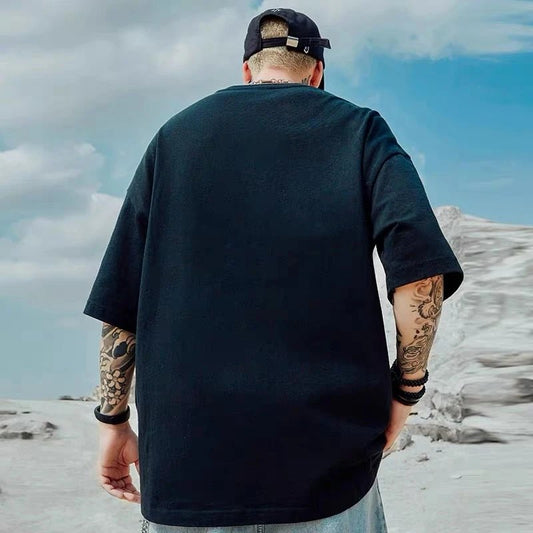 T-shirt casual oversize a mezze maniche da uomo - T-shirt uomo ATREND