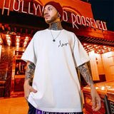 T-shirt casual oversize in cotone da uom ATREND