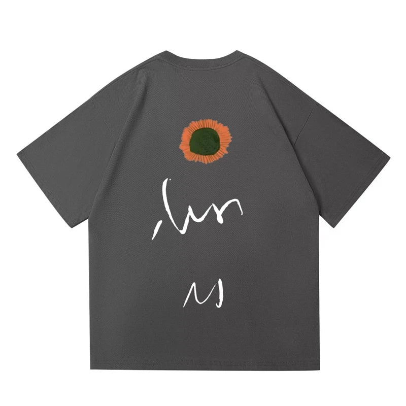 T-shirt casual oversize in cotone da uom ATREND