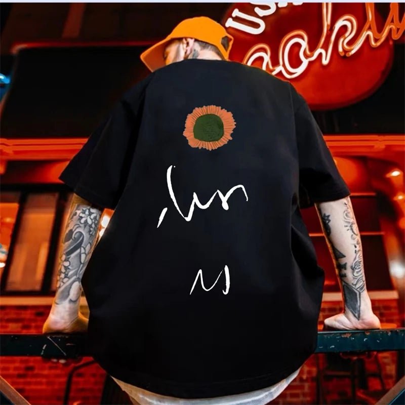 T-shirt casual oversize in cotone da uom ATREND