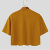 T-shirt corta casual con cerniere laterali a mezze maniche da uomo ATREND