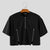 T-shirt corta casual con cerniere laterali a mezze maniche da uomo ATREND