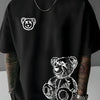 T-shirt oversize a mezze maniche con stampa cartoon da uomo ATREND