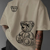 T-shirt oversize a mezze maniche con stampa cartoon da uomo ATREND