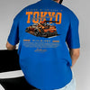 T-shirt oversize con stampa grafica e lettere da uomo ATREND