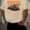 T-shirt oversize con stampa grafica e lettere da uomo ATREND