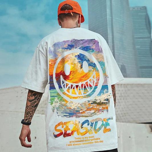 T-shirt oversize grafica da uomo ATREND