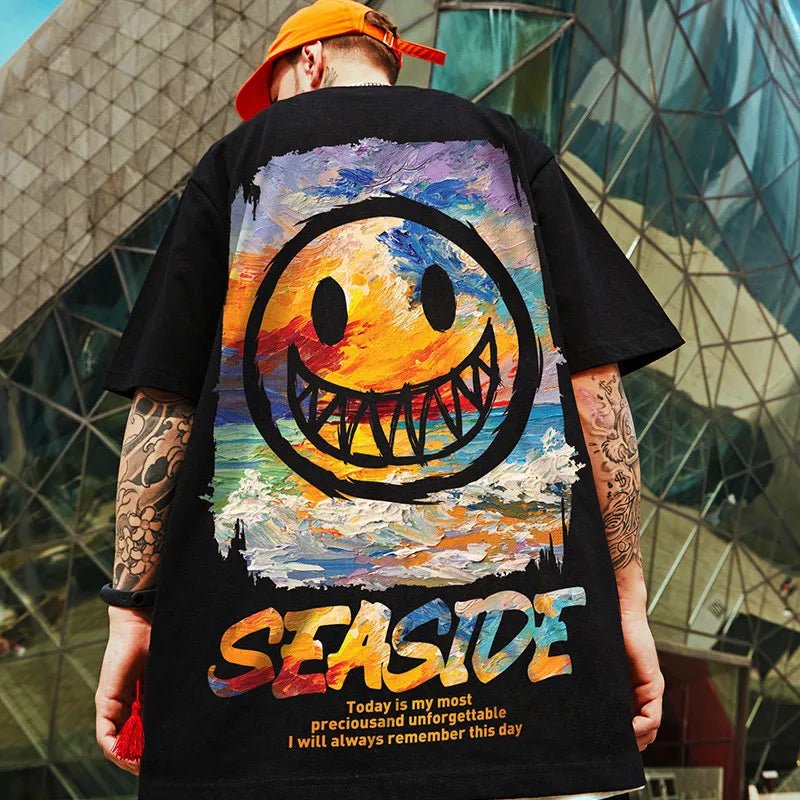 T-shirt oversize grafica da uomo ATREND