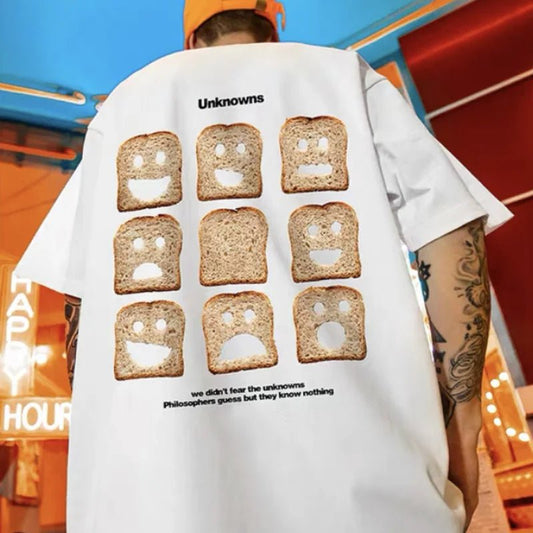 T-shirt oversize grafica in cotone da uomo ATREND
