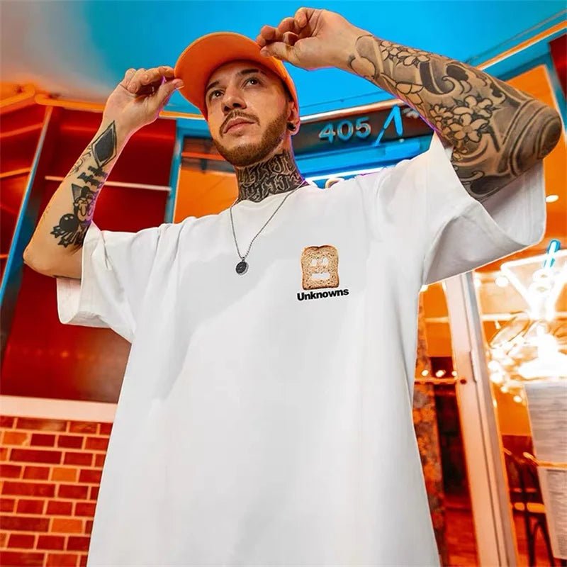 T-shirt oversize grafica in cotone da uomo ATREND