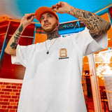 T-shirt oversize grafica in cotone da uomo ATREND