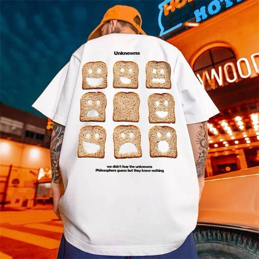 T-shirt oversize grafica in cotone da uomo ATREND