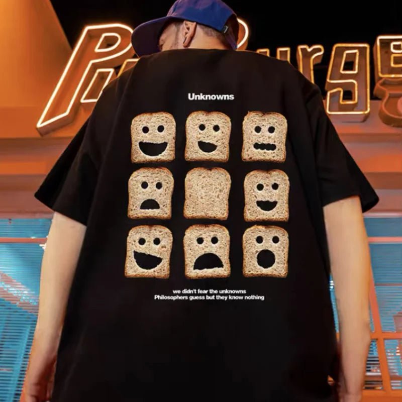 T-shirt oversize grafica in cotone da uomo ATREND