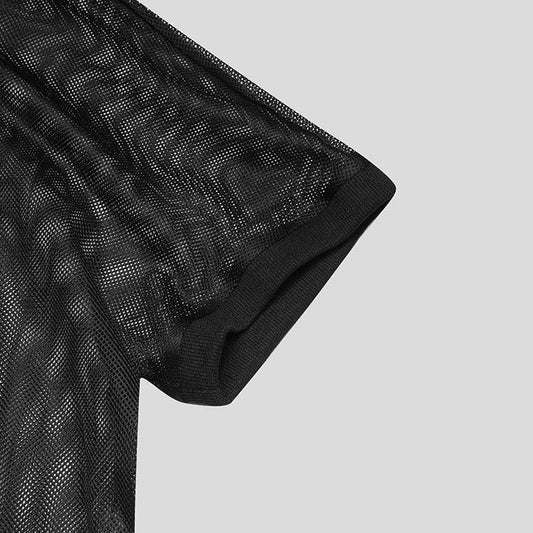 T - shirt trasparente a maniche corte da uomo ATREND