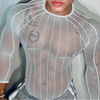 T-shirt trasparente in rete da uomo ATREND