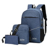 Zaino borsa a tracolla pochette 3 pezzi unisex in tessuto Oxford ATREND