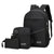 Zaino borsa a tracolla pochette 3 pezzi unisex in tessuto Oxford ATREND