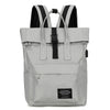 Zaino unisex con usb laterale per laptop in nylon apertura con cerniera ATREND