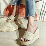 Zeppe alte casual in tessuto da donna - zeppe ATREND