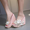 Zeppe alte con fiori da donna ATREND