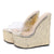 Zeppe alte con plateau in PVC trasparente da donna ATREND