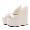 Zeppe alte in pelle PU da donna ATREND