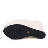 Zeppe alte in pelle PU da donna - zeppe ATREND