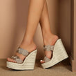 Zeppe altein tessuto glitterate da donna - zeppe ATREND