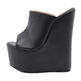 Zeppe casual alte aperte da donna - zeppe ATREND