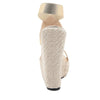 Zeppe casual con fasce intrecciate in pelle PU con plateau in tela da donna ATREND