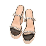 Zeppe con cristalli & strass da donna - zeppe ATREND