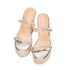 Zeppe con cristalli & strass da donna - zeppe ATREND