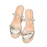 Zeppe con cristalli & strass da donna - zeppe ATREND