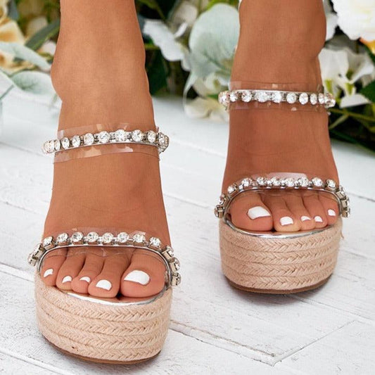 Zeppe con cristalli & strass da donna - zeppe ATREND