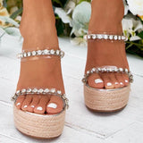 Zeppe con cristalli & strass da donna - zeppe ATREND