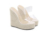 Zeppe in tessuto trasparenti da donna ATREND